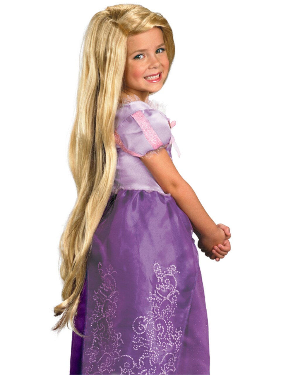 Child long discount blonde wig
